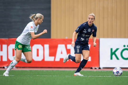 Hammarbys Alice Carlsson och FC Rosengårds Mimmi Larsson