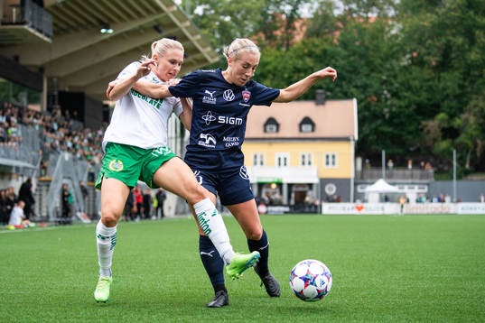 Hammarbys Jonna Andersson och FC Rosengårds Mia Persson