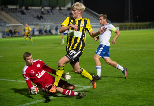 IFK Hässleholms  Linus Roslund i matchen i DM mellan IFK