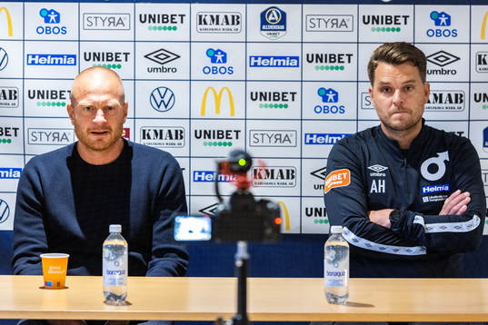 Mjällbys tränare Andreas Brännström och Degerfors