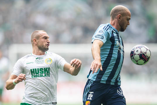 Hammarbys Veton Berisha och Djurgårdens Marcus Danielson