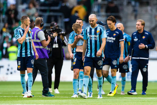 Djurgårdens spelare deppar