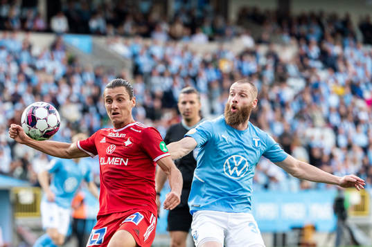 IFK Norrköpings Daniel Fritz Eid och Malmö FFs Jo Inge
