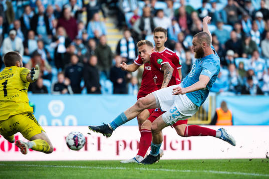 IFK Norrköpings målvakt Oscar Jansson och Malmö FFs Jo