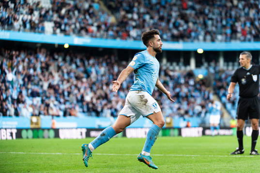 Malmö FFs Moustafa Zeidan jublar