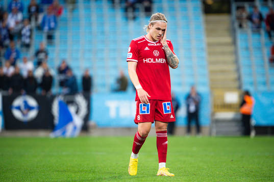 IFK Norrköpings Arnor Sigurdsson deppar
