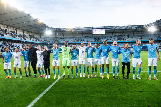 Malmö FFs spelare jublar