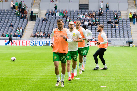 Hammarbys Jeppe Andersen, Veton Berisha och Edvin Kurtulus