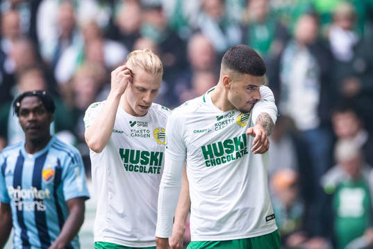 Hammarbys Gustav Ludwigson och Edvin Kurtulus deppar