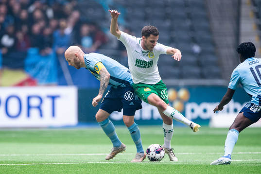 under fotbollsmatchen i Allsvenskan mellan Hammarby och