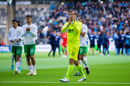 Hammarbys målvakt Davor Blazevic deppar