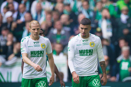 Hammarbys Gustav Ludwigson och Edvin Kurtulus deppar