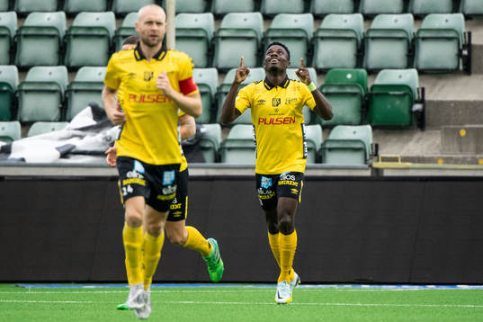 Elfsborgs Michael Baidoo jublar