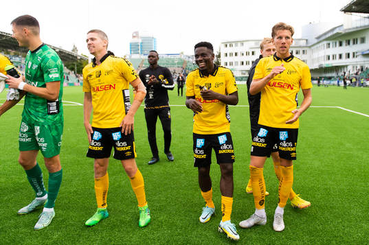 Elfsborgs Michael Baidoo jublar
