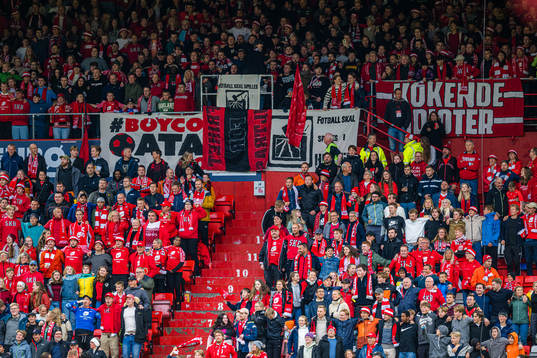 Spectators in the stands