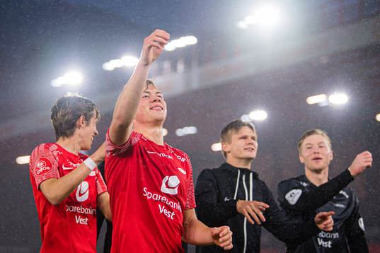 Aune Selland Heggebø of Brann celebrates