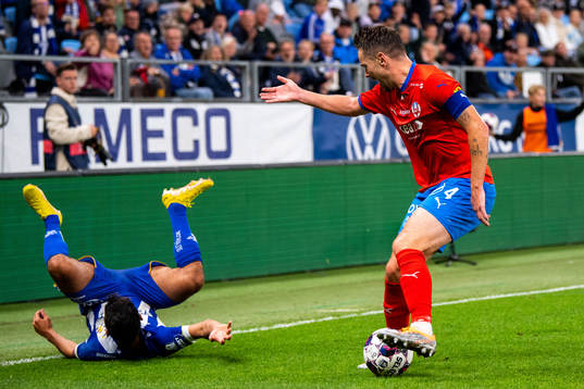 IFK Göteborgs Hosam Aiesh och Helsingborgs Viljormur