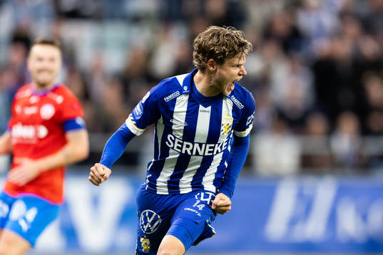 IFK Göteborgs Gustaf Norlin jublar