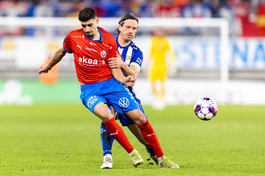 Helsingborgs Amar Muhsin och IFK Göteborgs Gustav Svensson