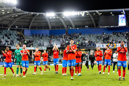 Helsingborgs spelare jublar