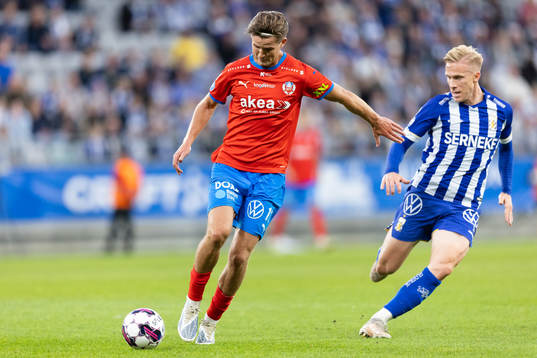 Helsingborgs Wilhelm Loeper och IFK Göteborgs Oscar Wendt