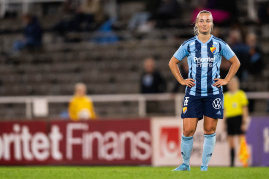 Djurgårdens Tove Almqvist deppar