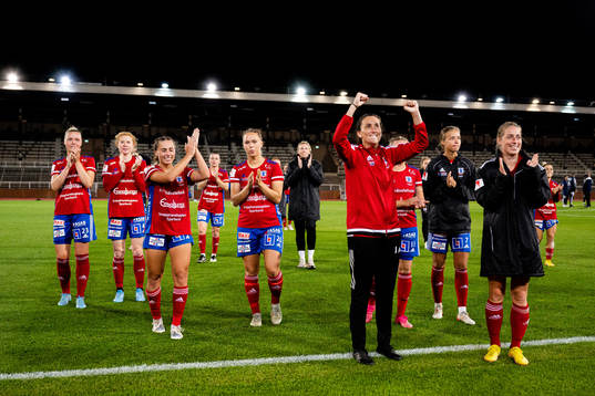 Vittsjös spelare jublar