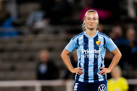 Djurgårdens Tove Almqvist deppar