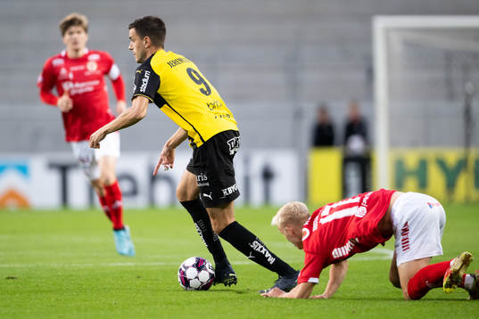 Häckens Alexander Jeremejeff och Kalmars Carl Gustafsson