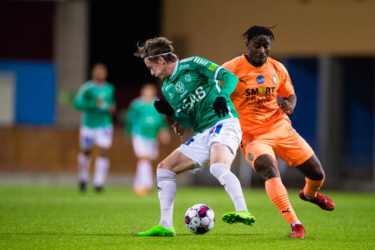 Brages Johan Arvidsson och AFC Eskilstunas York Rafael