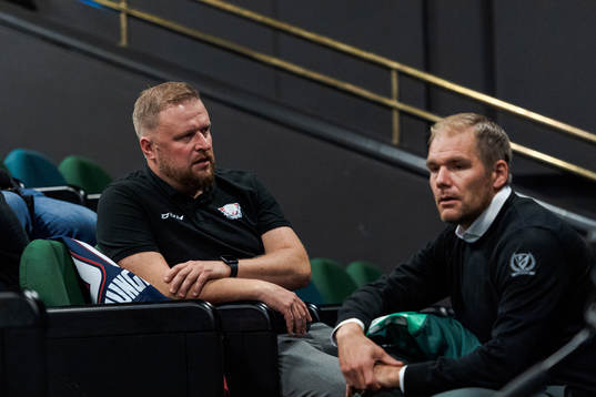 Linköpings tränare Klas Östman och Färjestads tränare