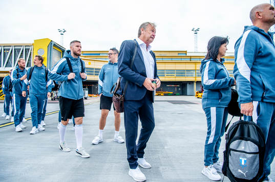 Head coach Åge Hareide of Malmö FF