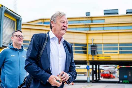 Head coach Åge Hareide of Malmö FF