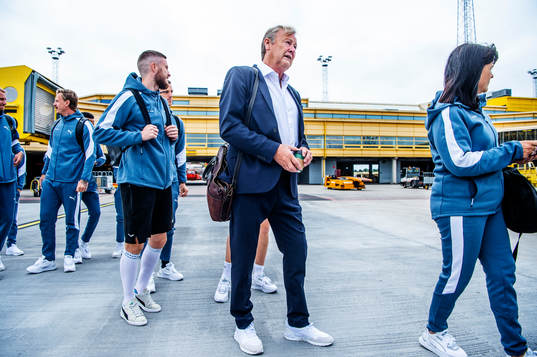 Head coach Åge Hareide of Malmö FF