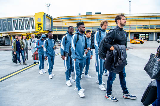 Mohamed Buya Turay, goalkeeper Ismael Diawara and Emmanuel
