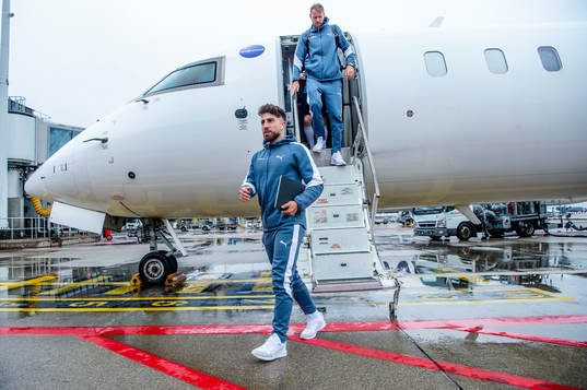 Moustafa Zeidan and Ola Toivonen of Malmö FF