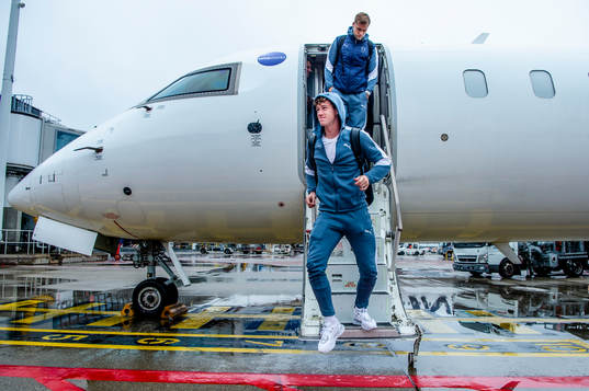 Goalkeeper Viktor Andersson and Felix Beijmo of Malmö FF