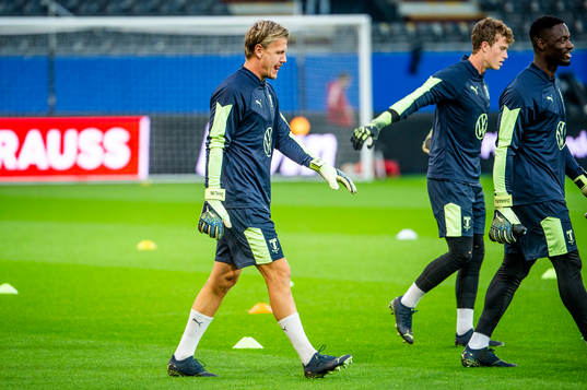 Goalkeeper Johan Dahlin, goalkeeper Viktor Andersson and
