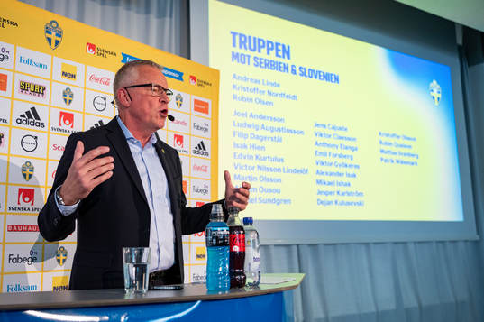 Head coach Janne Andersson of the Swedish national football