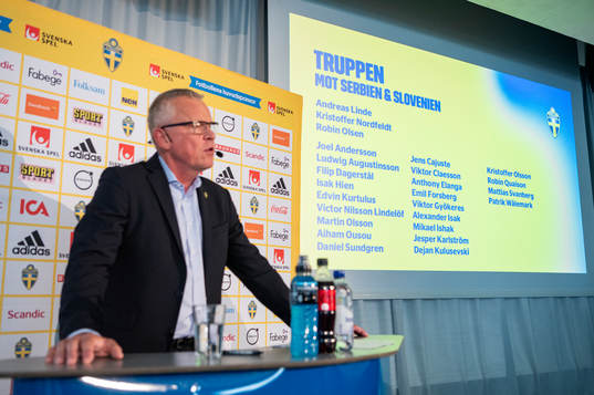 Head coach Janne Andersson of the Swedish national football