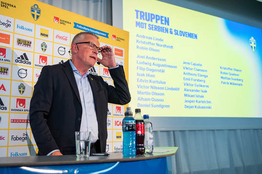 Head coach Janne Andersson of the Swedish national football