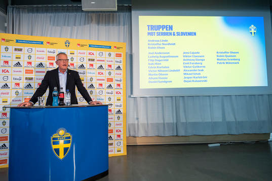 Head coach Janne Andersson of the Swedish national football