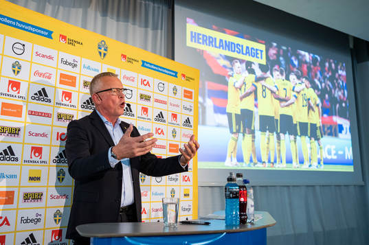 Head coach Janne Andersson of the Swedish national football
