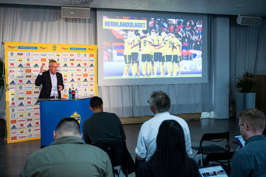 Head coach Janne Andersson of the Swedish national football