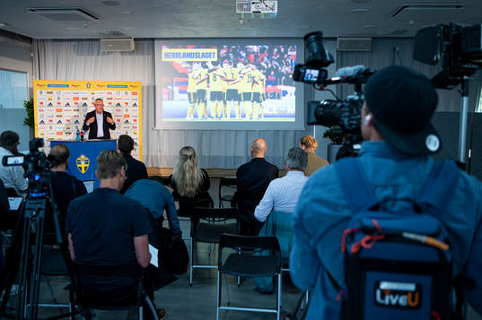 Head coach Janne Andersson of the Swedish national football