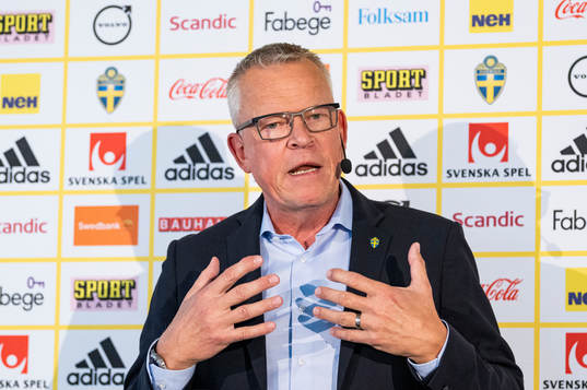 Head coach Janne Andersson of the Swedish national football