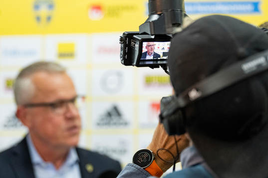 Head coach Janne Andersson of the Swedish national football