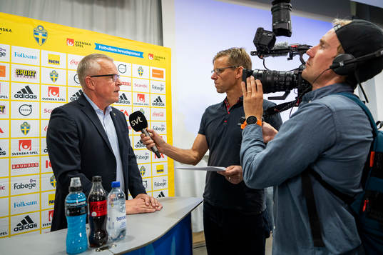 Head coach Janne Andersson of the Swedish national football