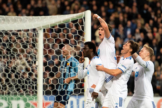 David Fofana of Molde celebrates