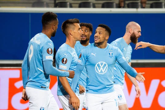 Martin Olsson of Malmö FF celebrates